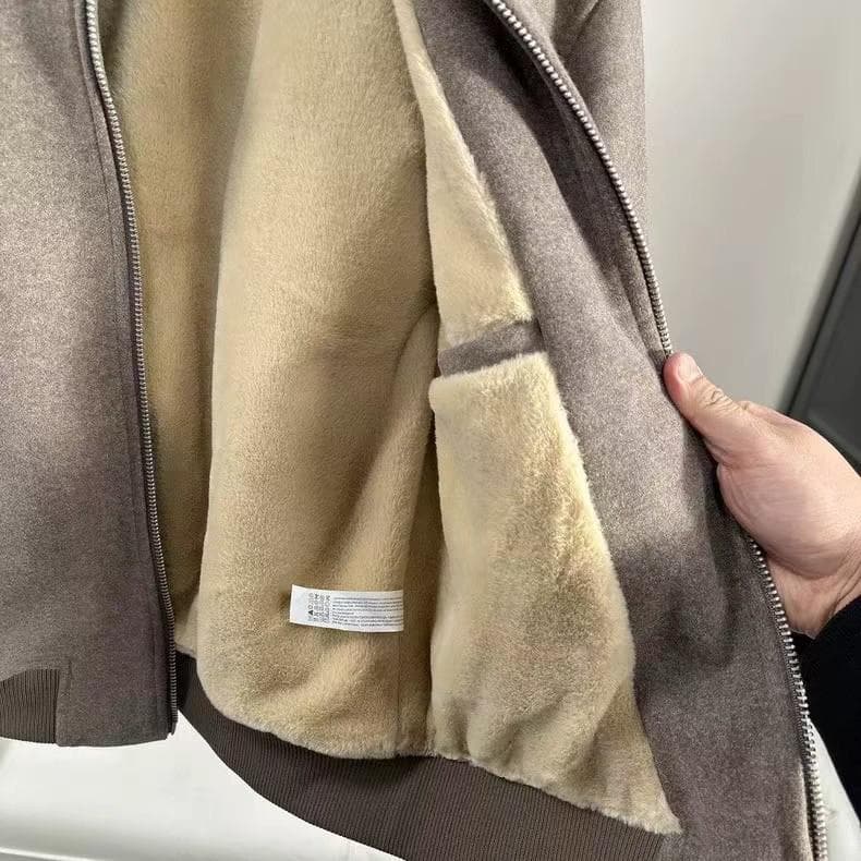 Loro Piana 2025冬季新作 男性用厚手羊毛飛行員ジャケット Mサ