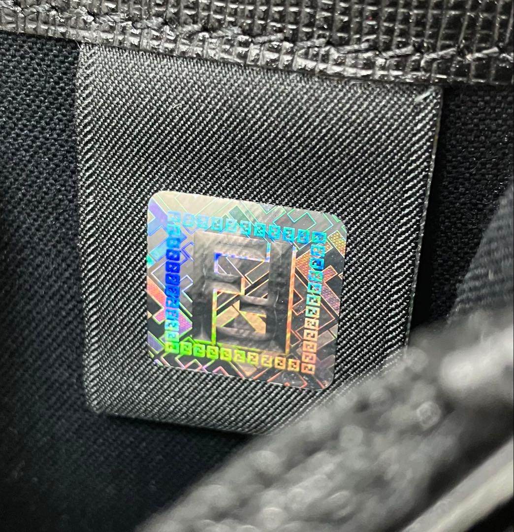 ⭐️ 極美品 フェンディ ズッカ FF 二つ折り 長財布 ブラック PVC 鑑定済