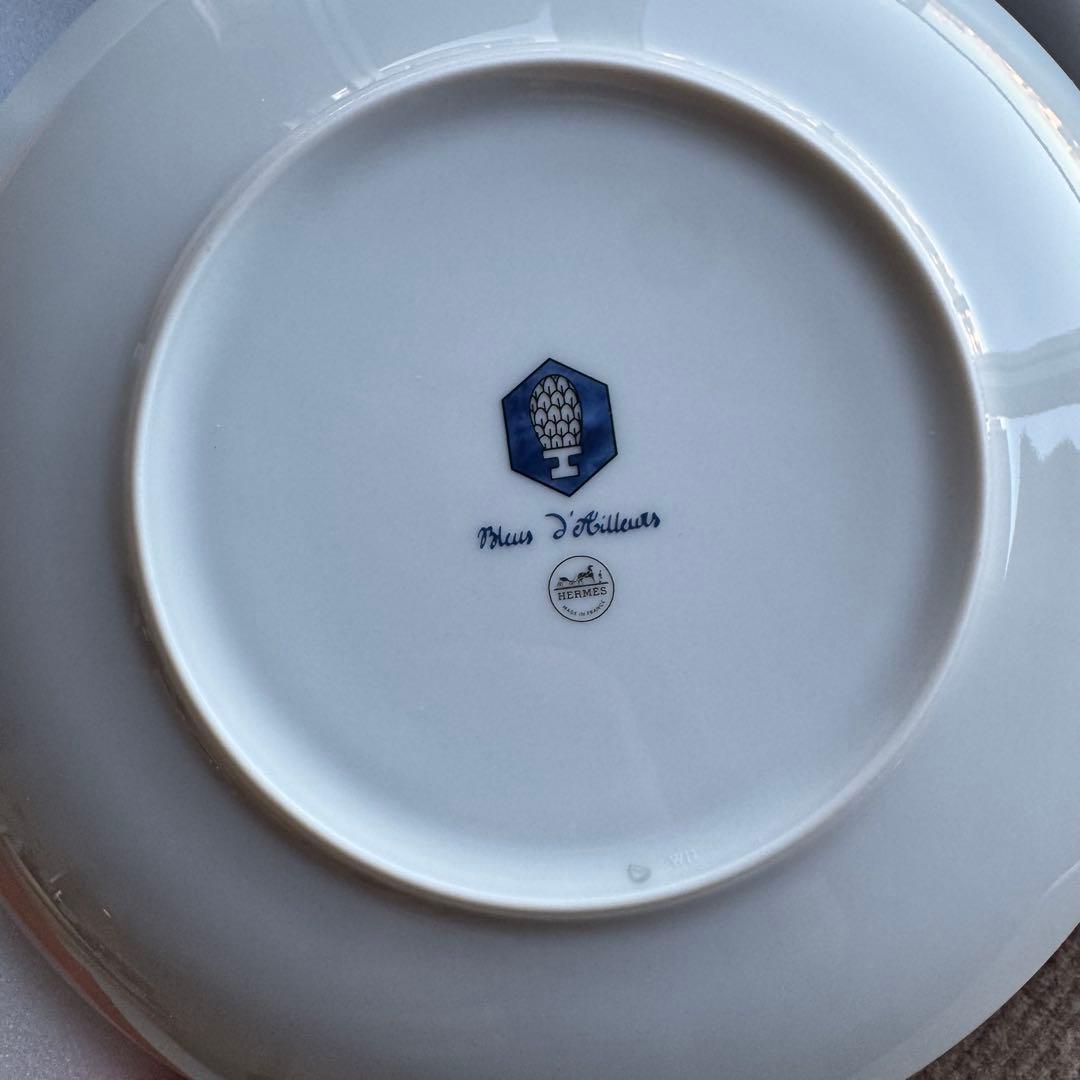 エルメス　ブルー　ダイユール　プレート　新品未使用
