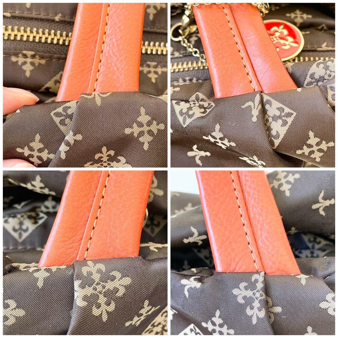 【極美品】russet トートバッグ ナイロン チャーム付き ラシット 軽量