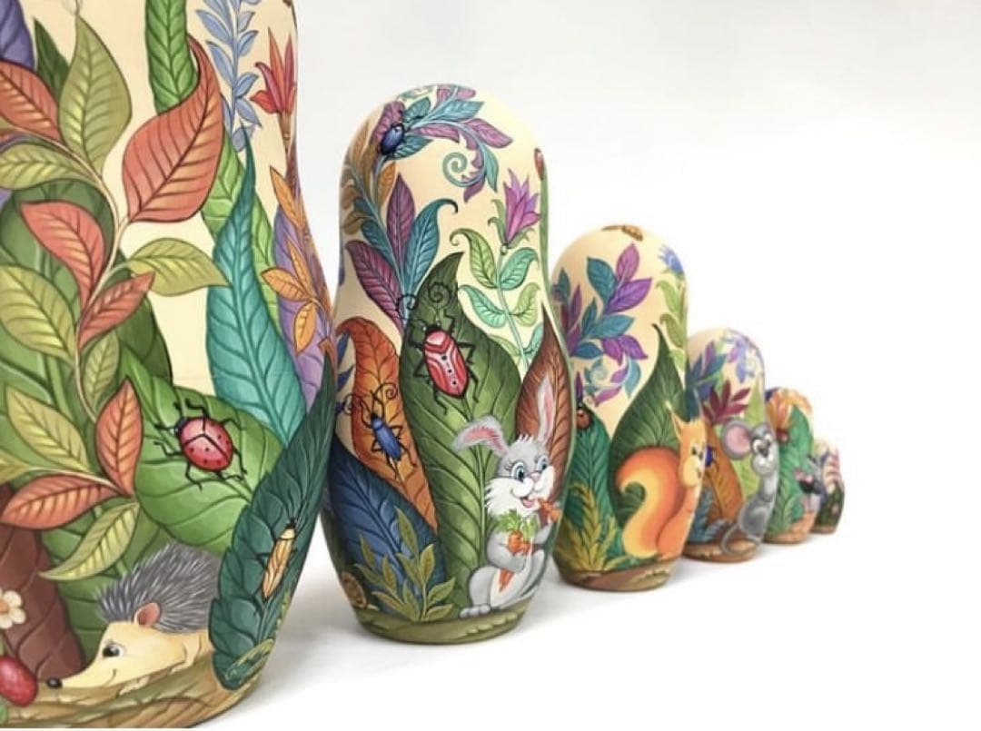 ロシア雑貨☆ファンタジーマトリョーシカ(7P)コブロフ工房