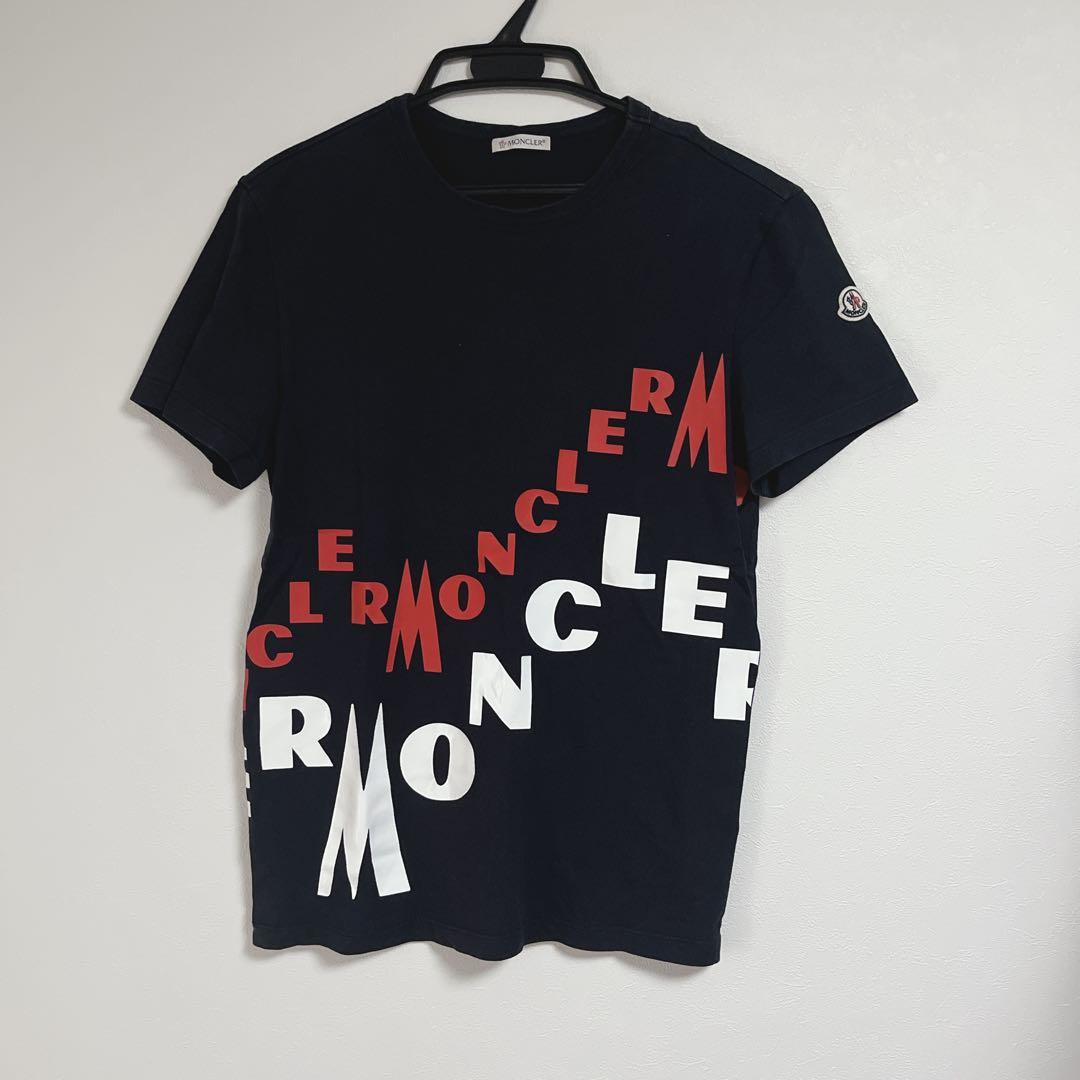 MONCLER モンクレール ロゴプリント Tシャツ ネイビー