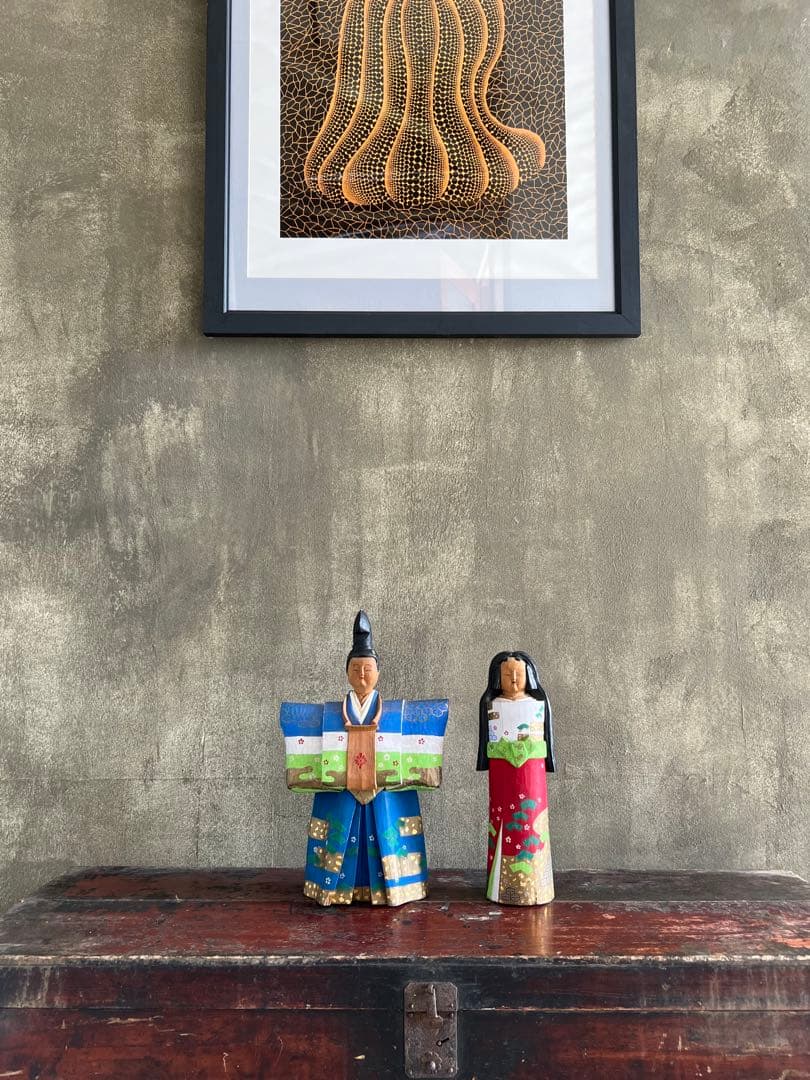 木彫 一刀彫 立ち雛人形／雛祭り 桃の節句 奈良一刀彫 井波彫刻 伝統工芸 民藝