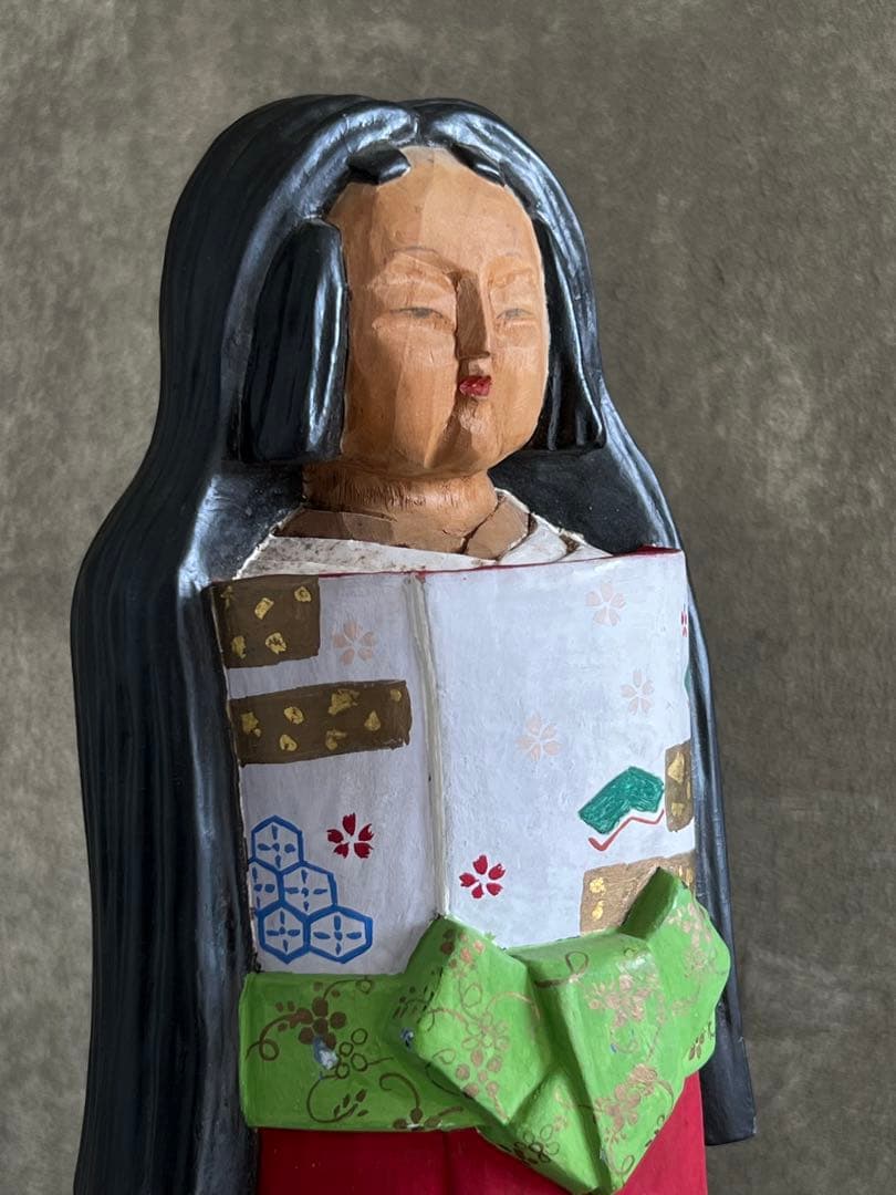 木彫 一刀彫 立ち雛人形／雛祭り 桃の節句 奈良一刀彫 井波彫刻 伝統工芸 民藝