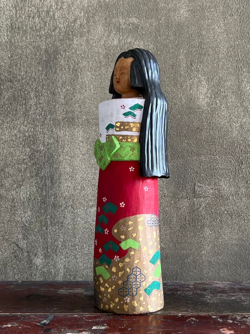 木彫 一刀彫 立ち雛人形／雛祭り 桃の節句 奈良一刀彫 井波彫刻 伝統工芸 民藝
