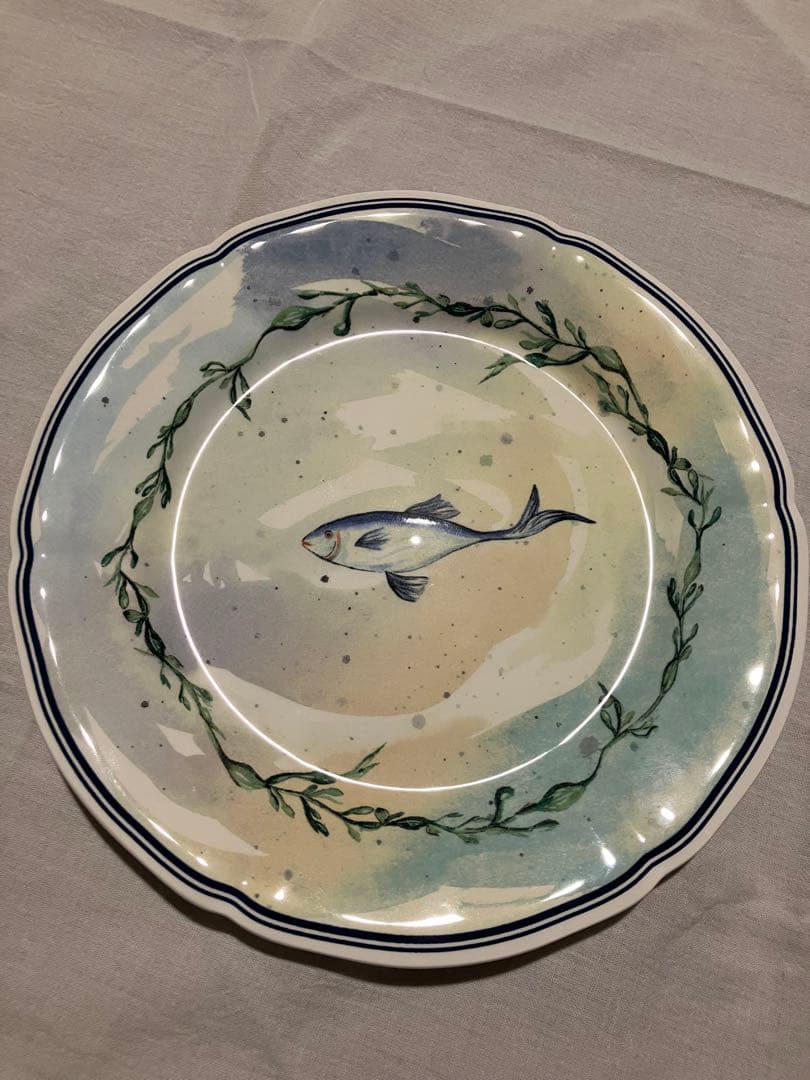 DIOR フィッシュ柄デザートプレート Made in Italy