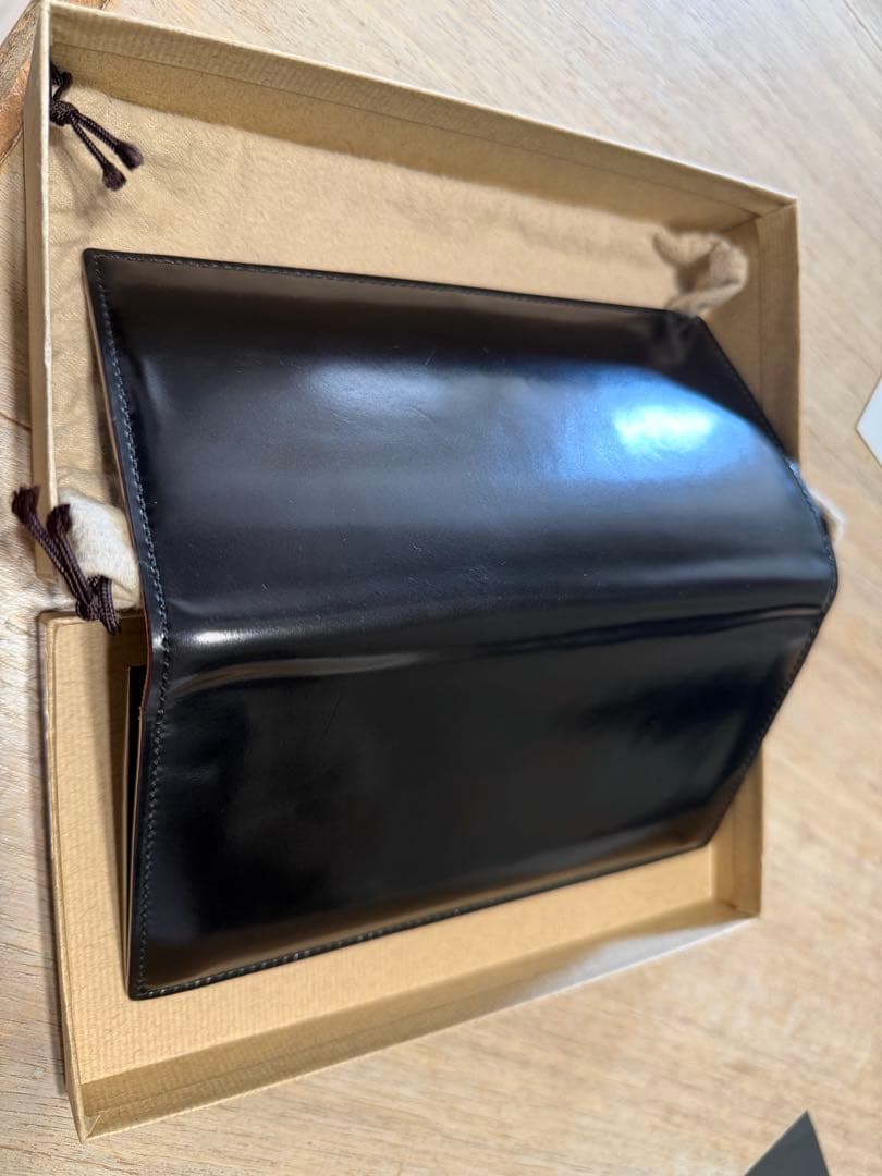 ス*パ様 GANZO シェルコードバン2 ファスナー小銭入れ付　長財布 ホーウィ