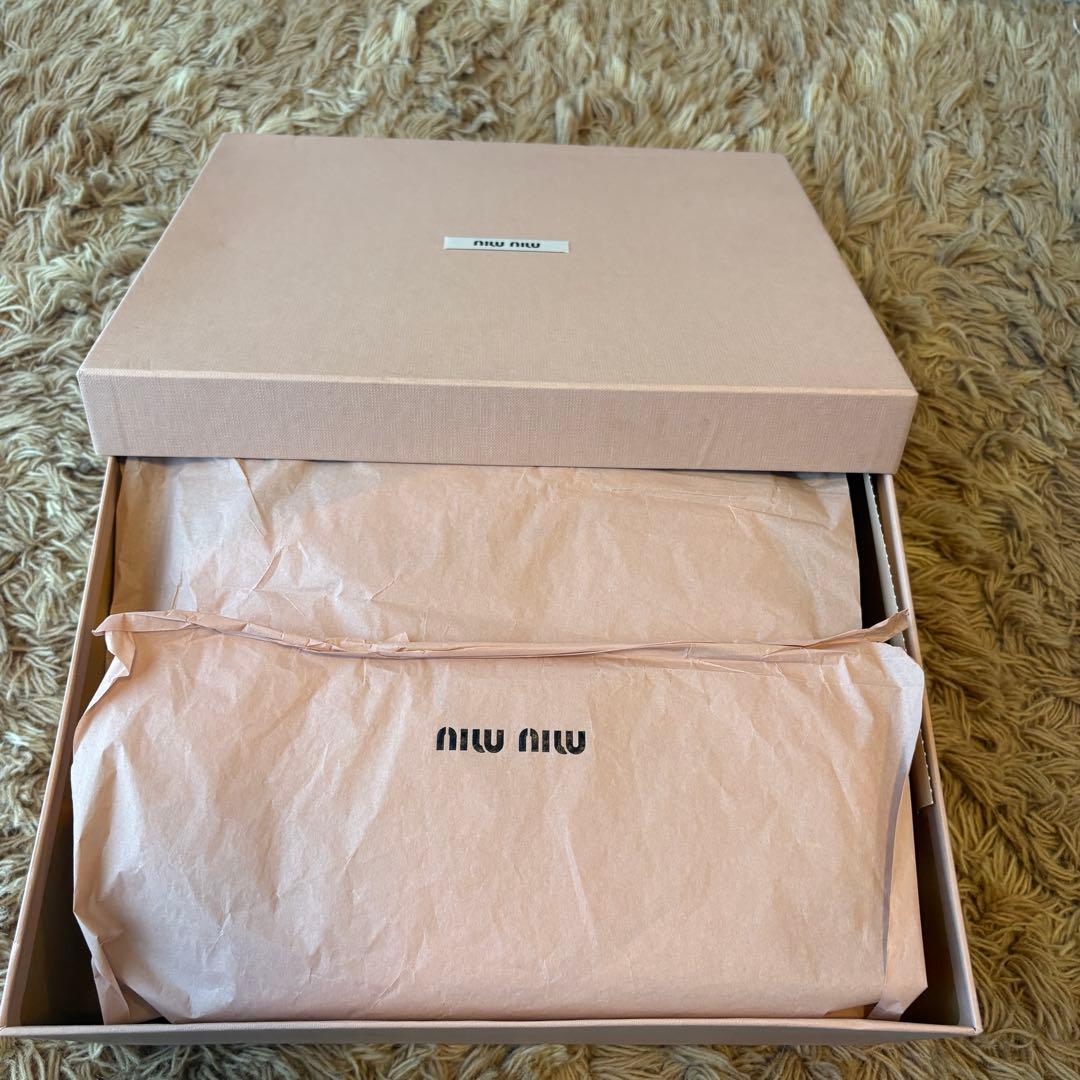 【未使用】MIUMIU ミュウミュウ ロゴ ビジュー スニーカー 38.5