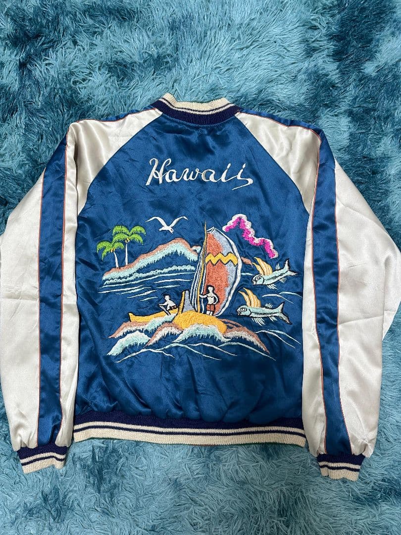 激レア テーラー東洋 90s ヴィンテージ スカジャン リバーシブル 虎 ハワイ