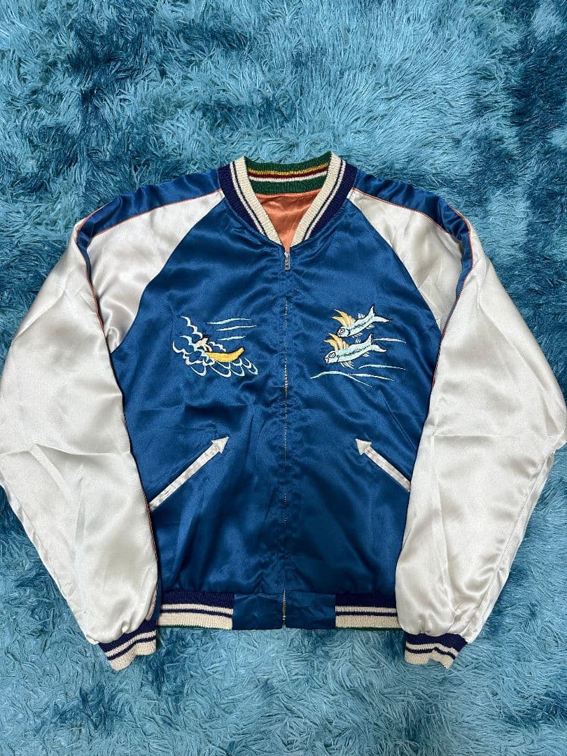 激レア テーラー東洋 90s ヴィンテージ スカジャン リバーシブル 虎 ハワイ