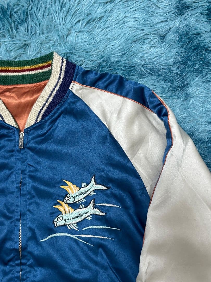 激レア テーラー東洋 90s ヴィンテージ スカジャン リバーシブル 虎 ハワイ