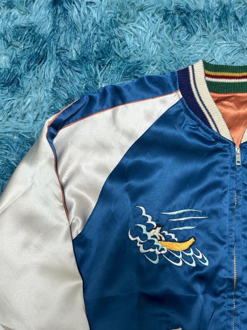 激レア テーラー東洋 90s ヴィンテージ スカジャン リバーシブル 虎 ハワイ