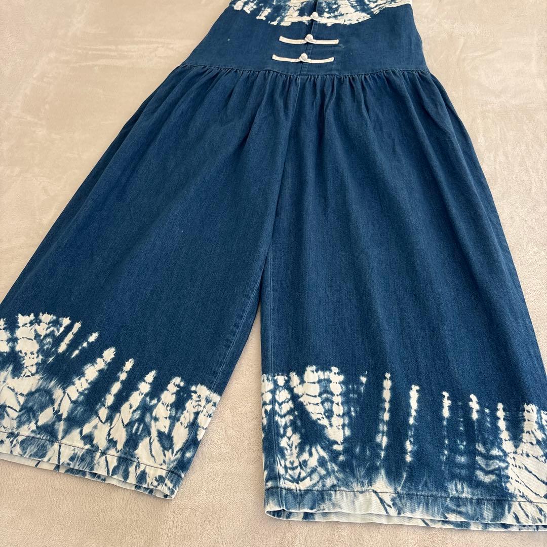 KOUNTRYキャピタル タイダイ インディゴ デニム サロペット オールイン
