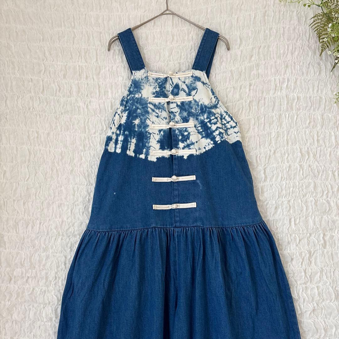 KOUNTRYキャピタル タイダイ インディゴ デニム サロペット オールイン