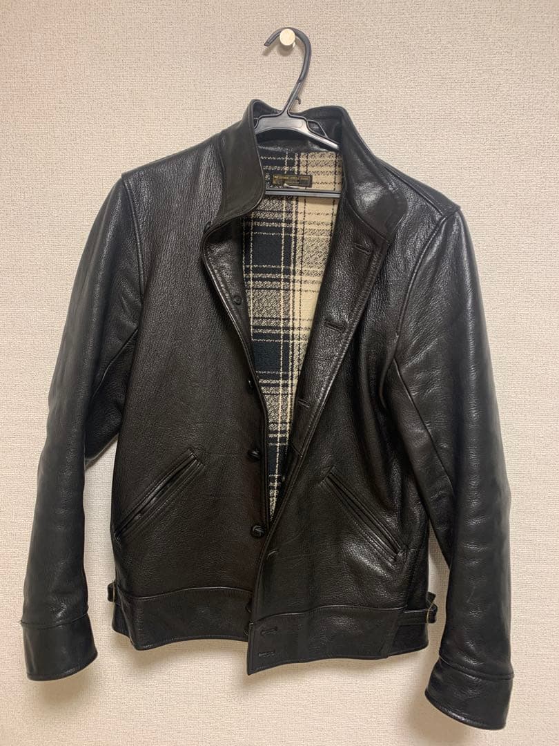 WESTRIDE ブラックレザー ジャケット 38