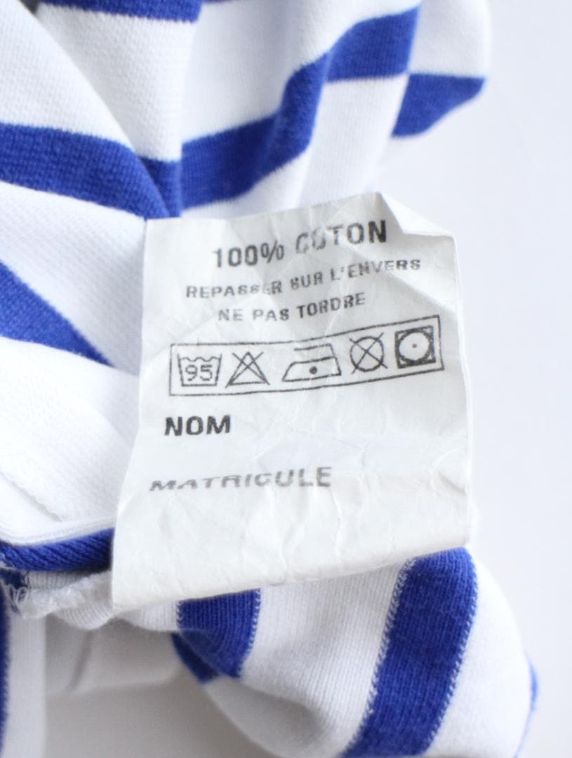 90s　フランス海軍　ボーダーバスクシャツ ナヴァル　NAVAL【GG0042