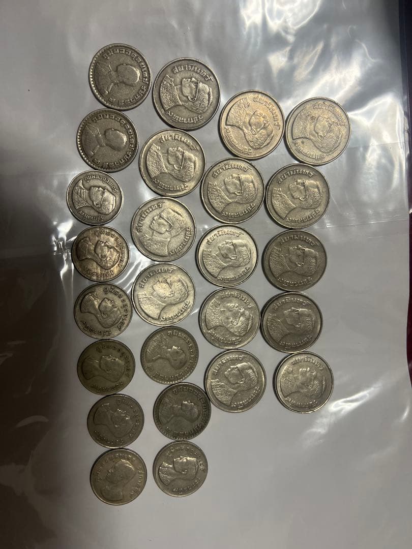 古いタイの銀貨30枚