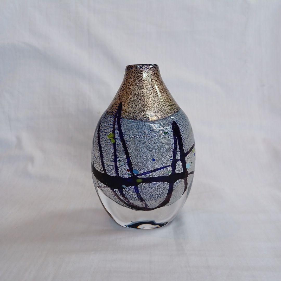 ガラス花瓶(富山ガラス工房)