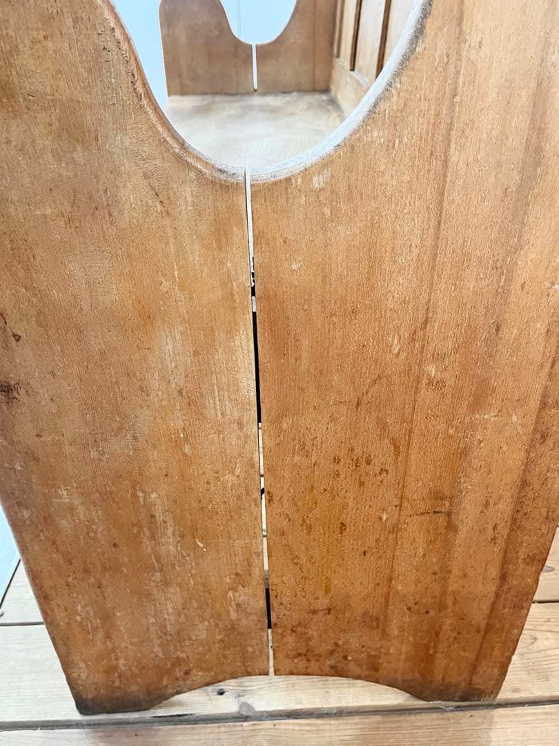 19世紀 イギリスアンティーク オールドパイン チャーチベンチ