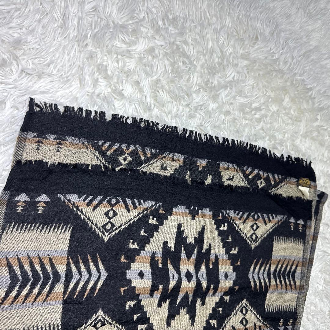 ☆【激レア旧タグ】RRL ウールスカーフ ネイティブ柄 ダブルアールエル☆