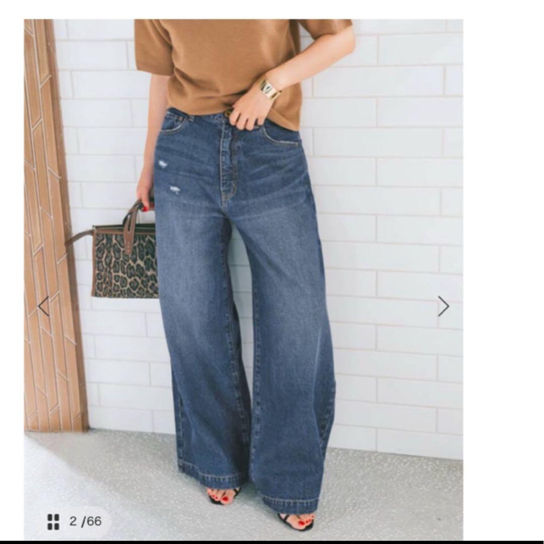 Spick&Span スピック&スパン　バギーデニム