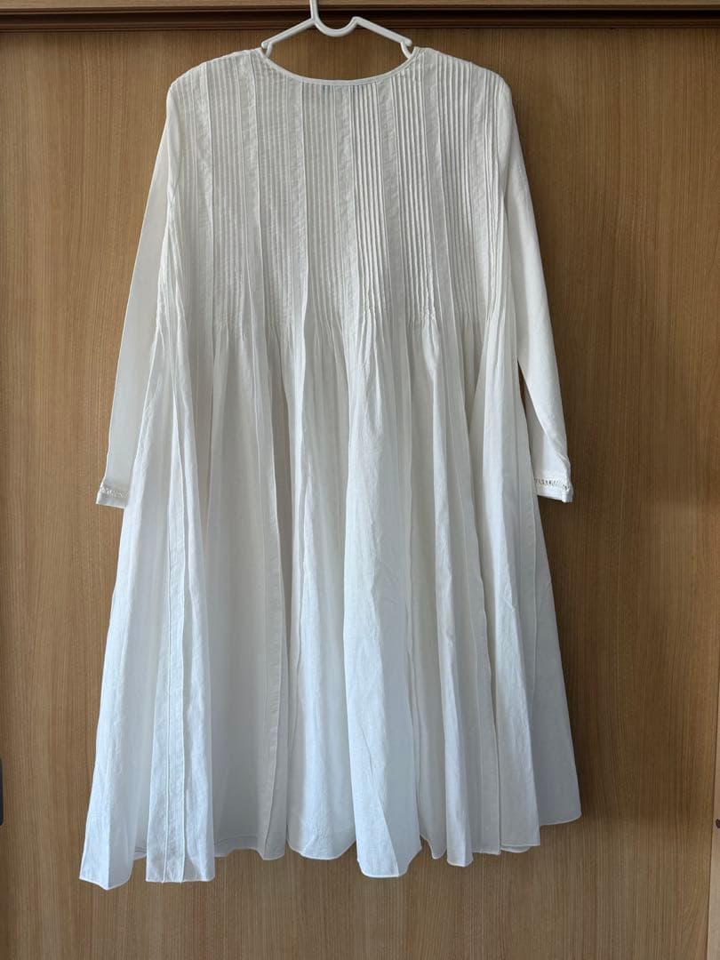 Laubeblanc Pin-tuck Lace Mini Dress　ホワイト