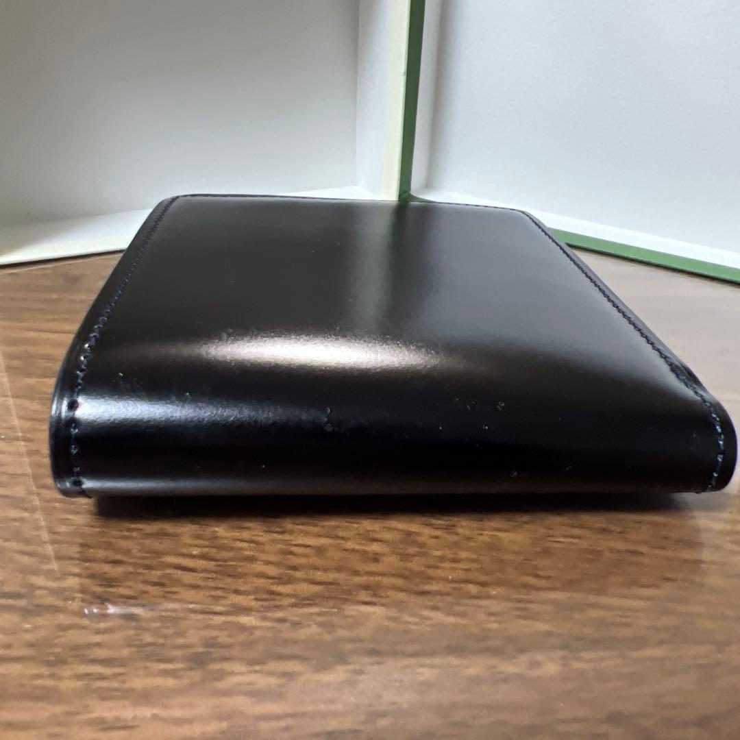 キプリス　コードバン　財布　二つ折り　カード札入れ