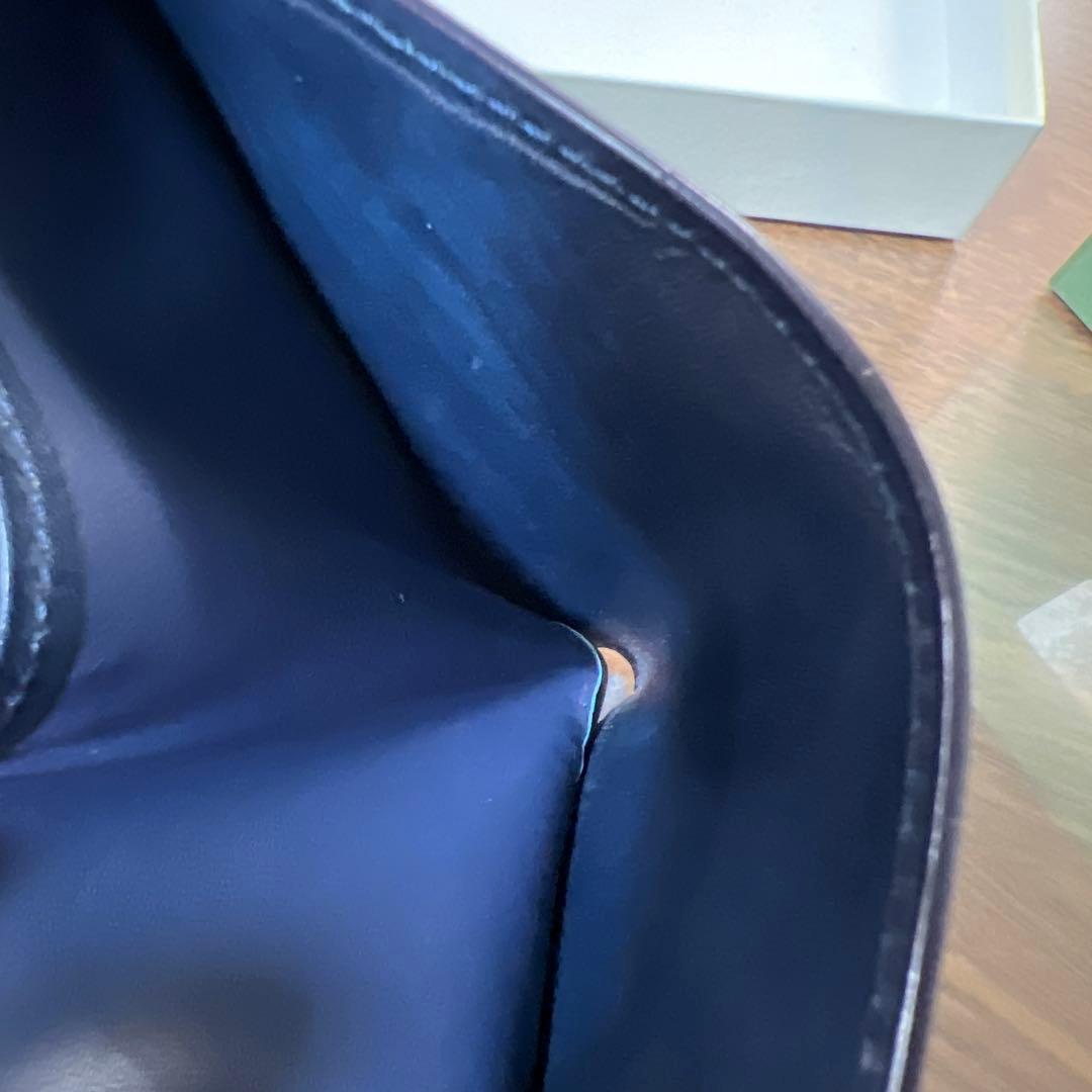 キプリス　コードバン　財布　二つ折り　カード札入れ