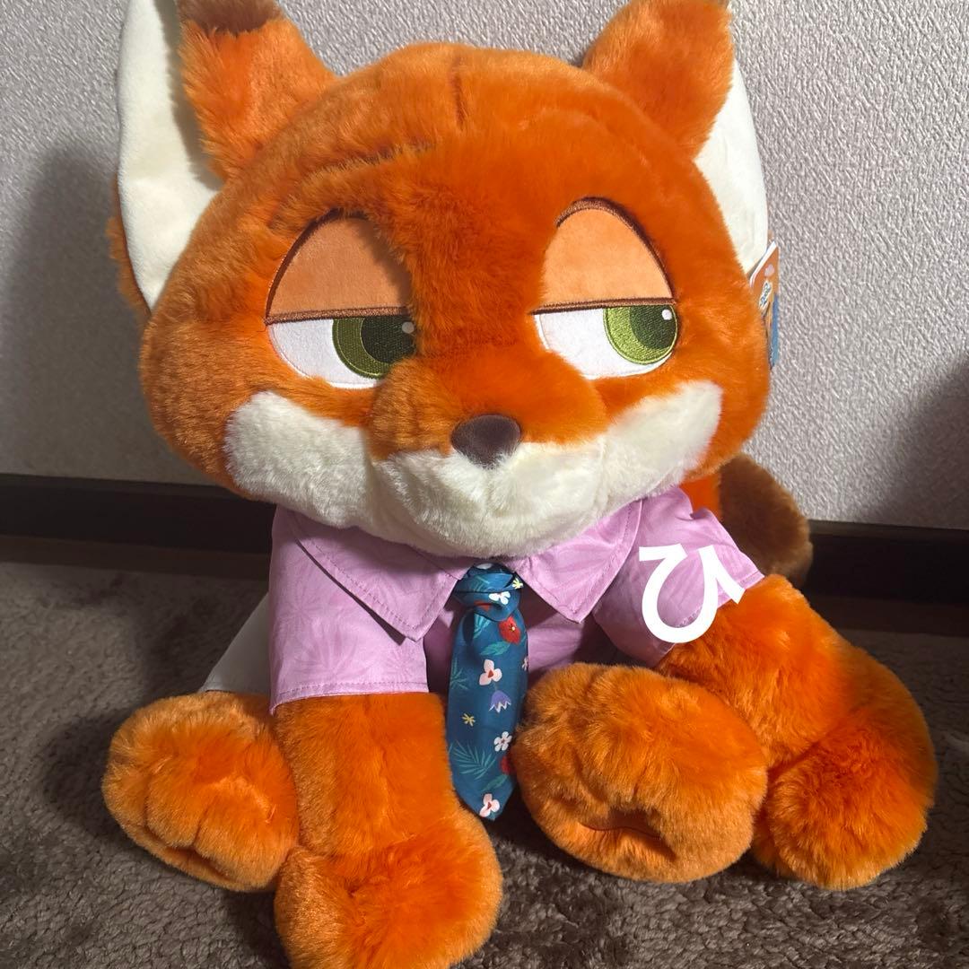 ズートピア ニック・ワイルド ぬいぐるみ 50cm・ブランケット付き