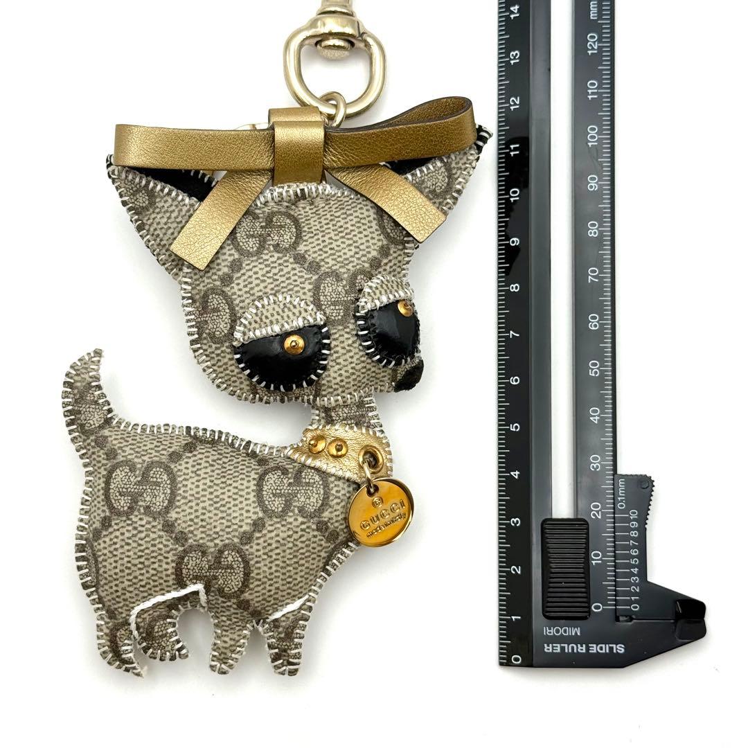GUCCI グッチ GGキャンバス グッチョリ チワワ チャーム キーリング