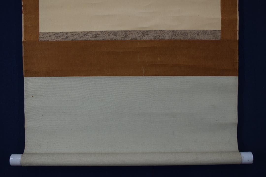 作者不詳　印のみ/狩野派画家/雪中柳に鷺図江戸時代/掛軸☆宝船☆Y-737　JM