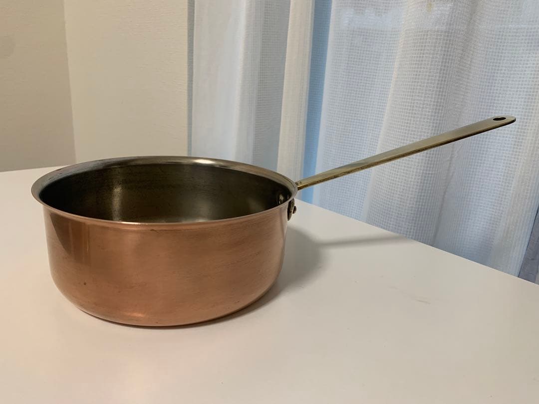 銅製片手鍋 内径19cm イギリス製　アンティーク