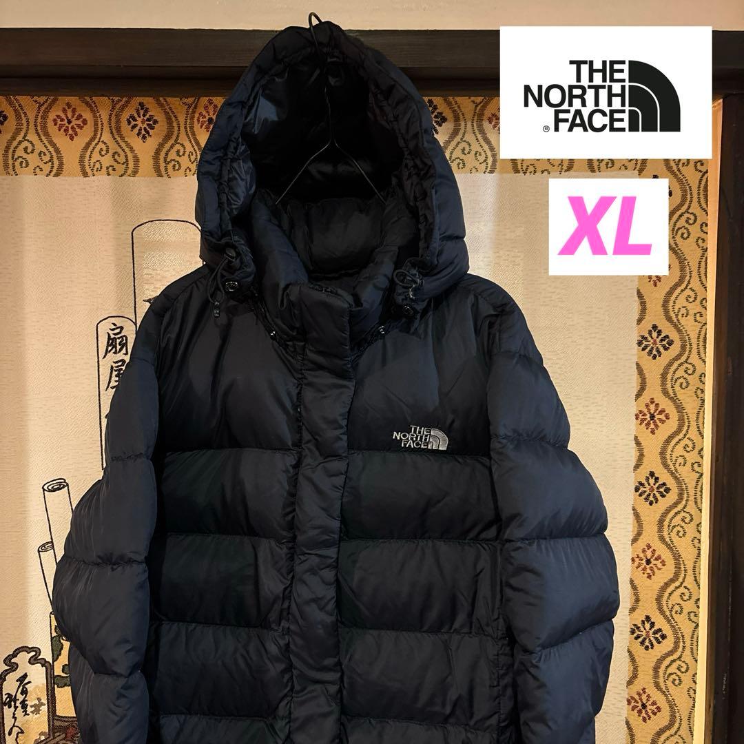 【美品】 ノースフェイス ロングダウンジャケット レディースXL 着心地抜群