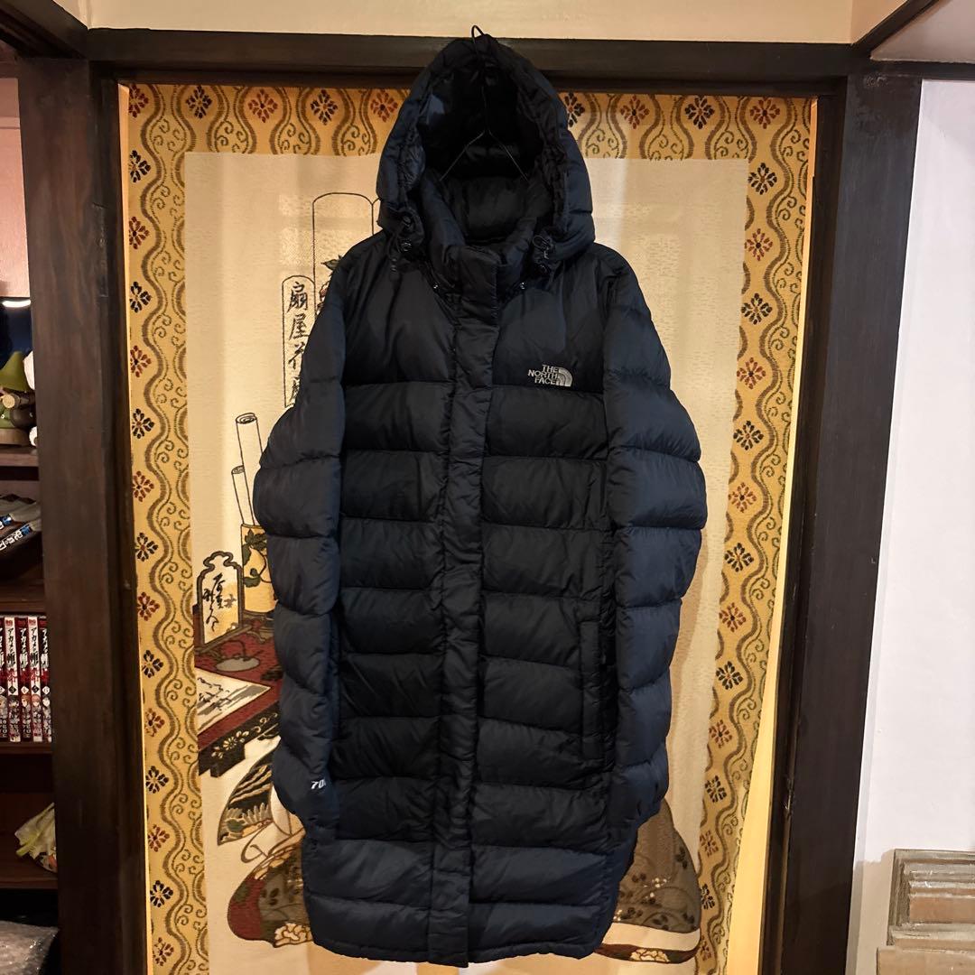 【美品】 ノースフェイス ロングダウンジャケット レディースXL 着心地抜群