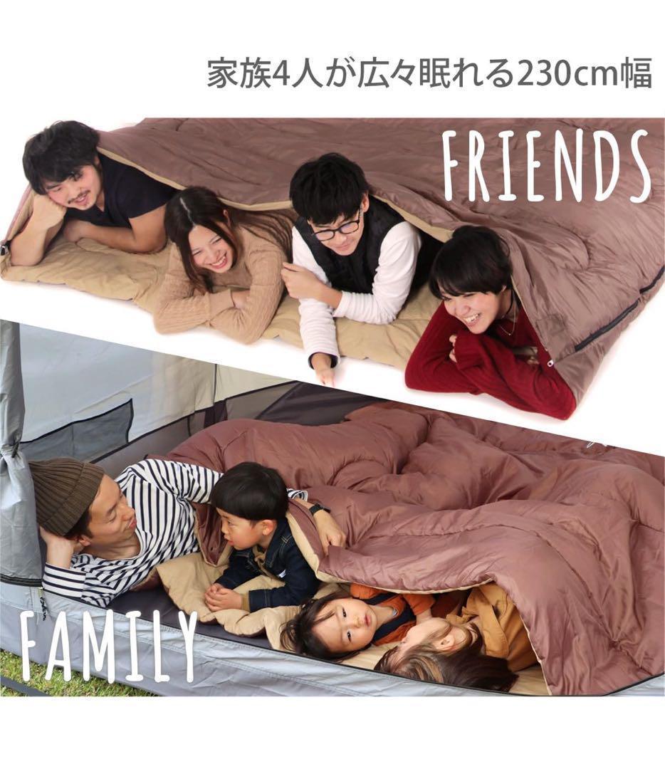 未使用級　DOD WAGAYA わがやのシュラフ ブラウン Wサイズ キャンプ
