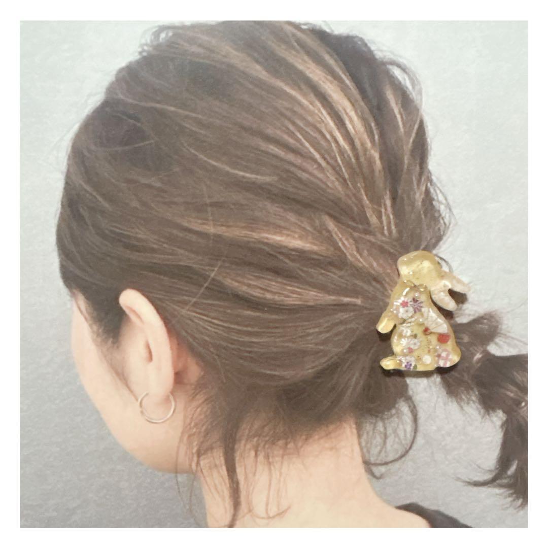 No 986❣️可愛いお正月模様レジンヘアゴム❣️٩(๑❛ᴗ❛๑)۶❣️