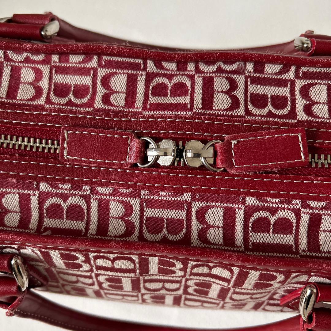 美品✨バーバリーブルーレーベル　ビンテージバッグ ボストンバックBロゴ　総柄