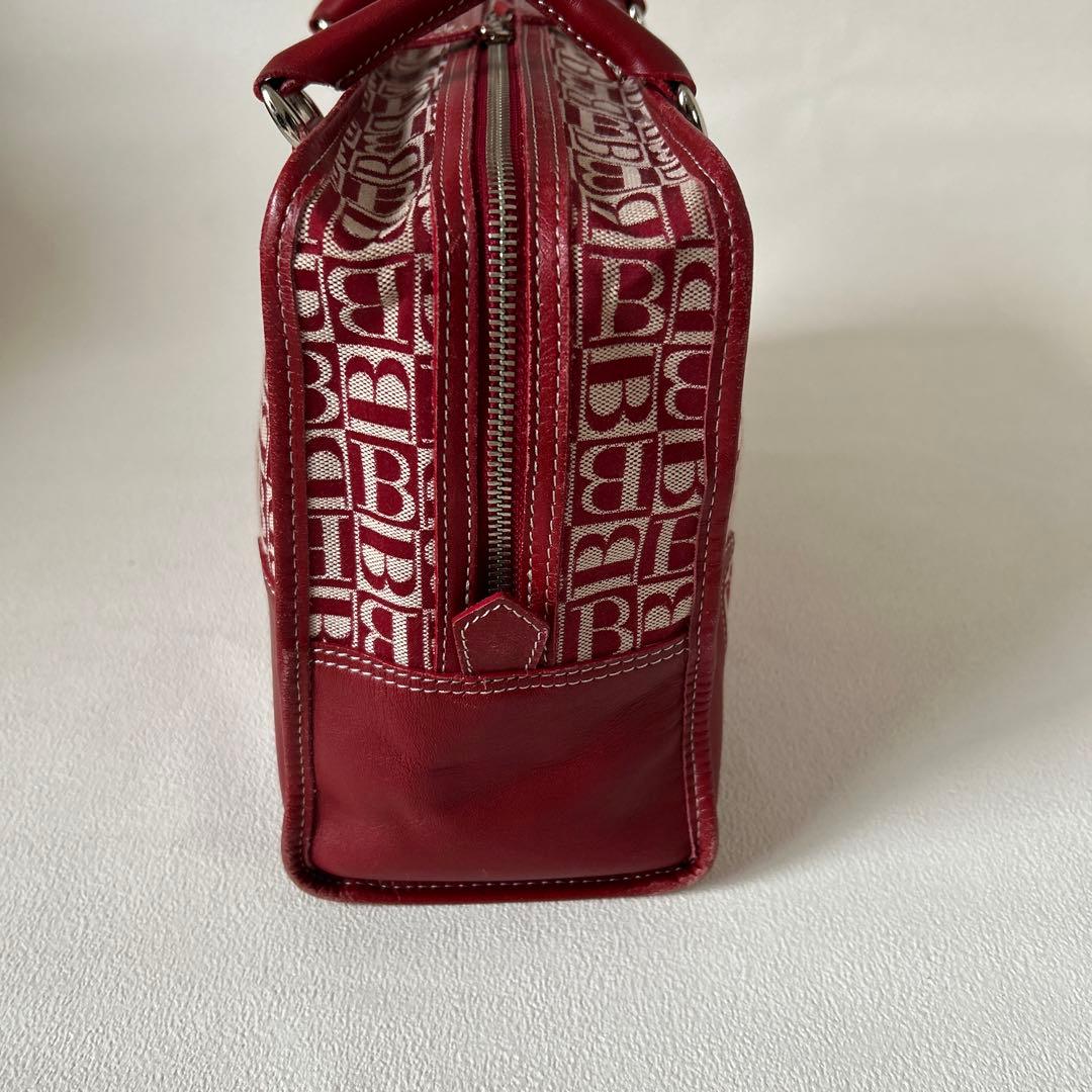 美品✨バーバリーブルーレーベル　ビンテージバッグ ボストンバックBロゴ　総柄