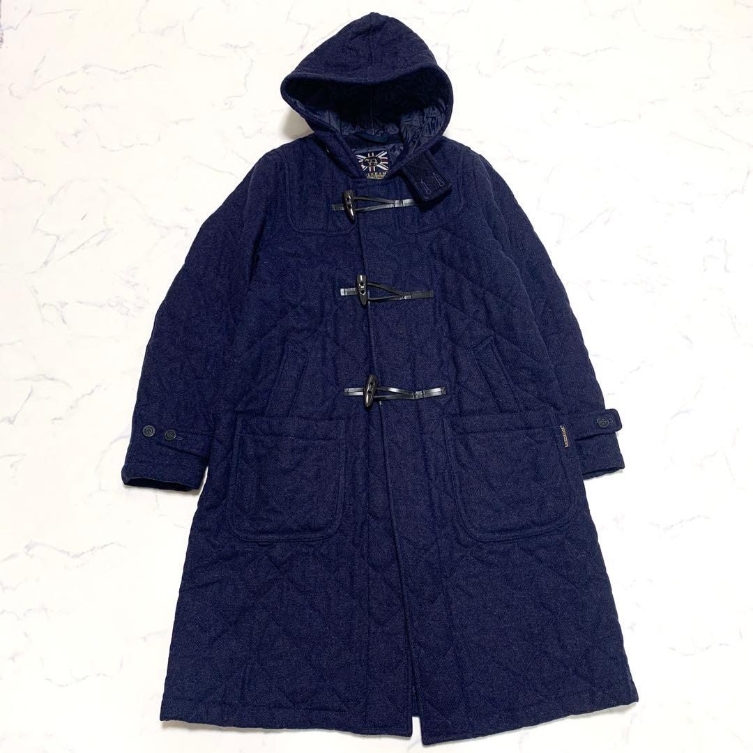ラベンハム　LAVENHAM　ツイードキルティング　ダッフルコート　サイズ38