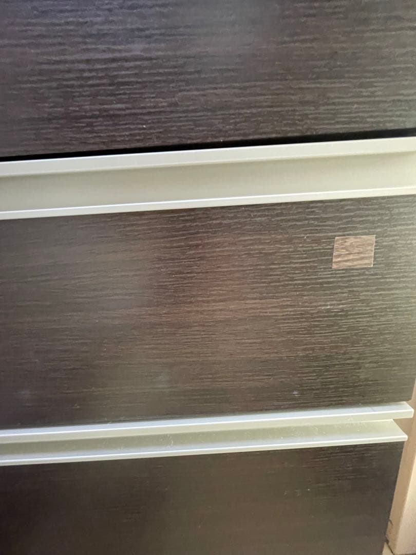 [shige]ニトリ　ダークブラウン木製チェスト 6段