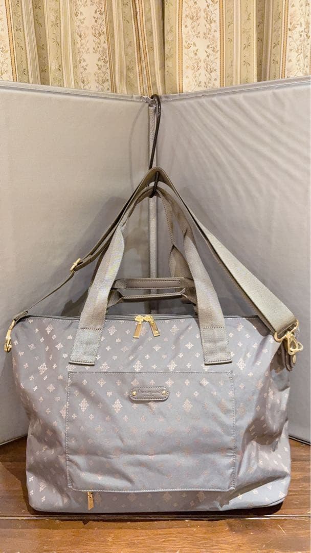 目々澤鞄 ボストンバッグ 3way グレー　商品番号 55025 おまけ付