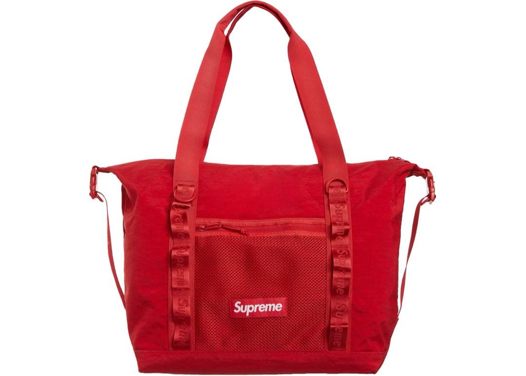 【廃盤品】【おまけ付】supreme zip tote bag 20AW レッド