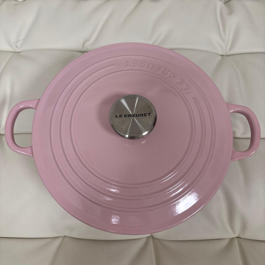 ル・クルーゼ　22cm 鍋　ピンク
