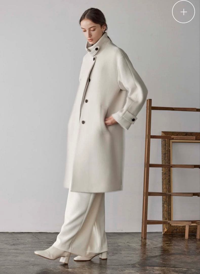 【SOÉJU】ジーロンラムステンカラーコート