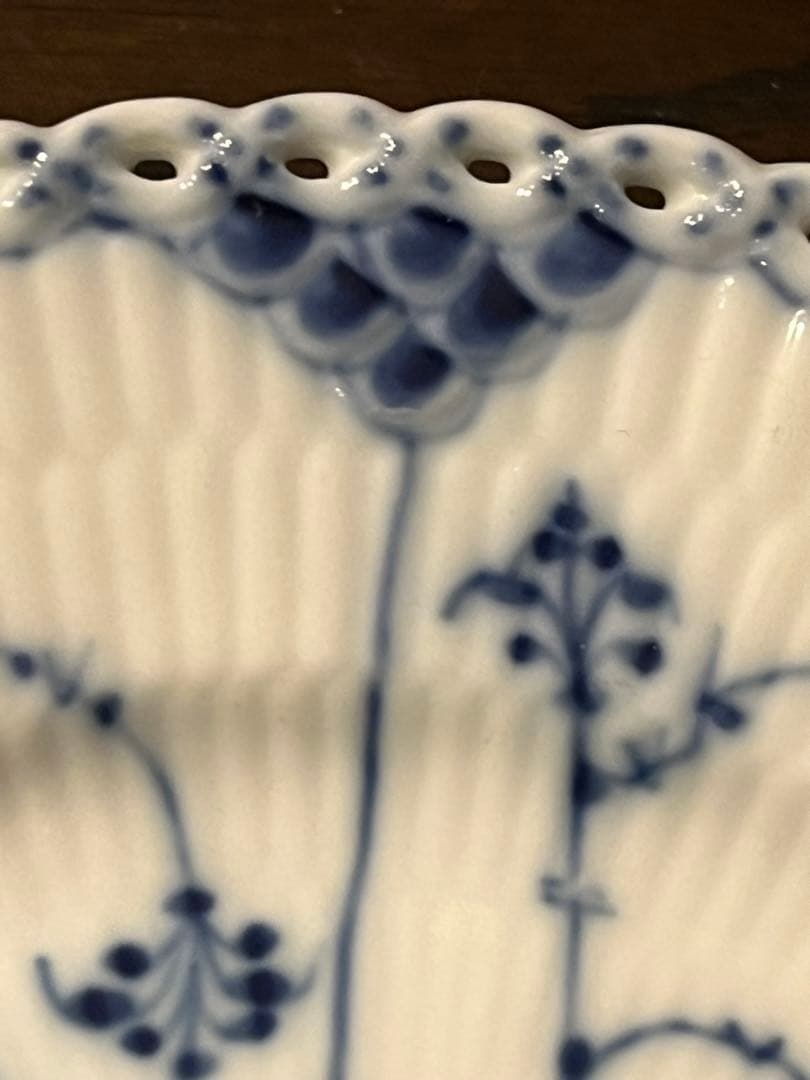 ロイヤルコペンハーゲン ハーフレース　ドーム型バターディッシュ　レア