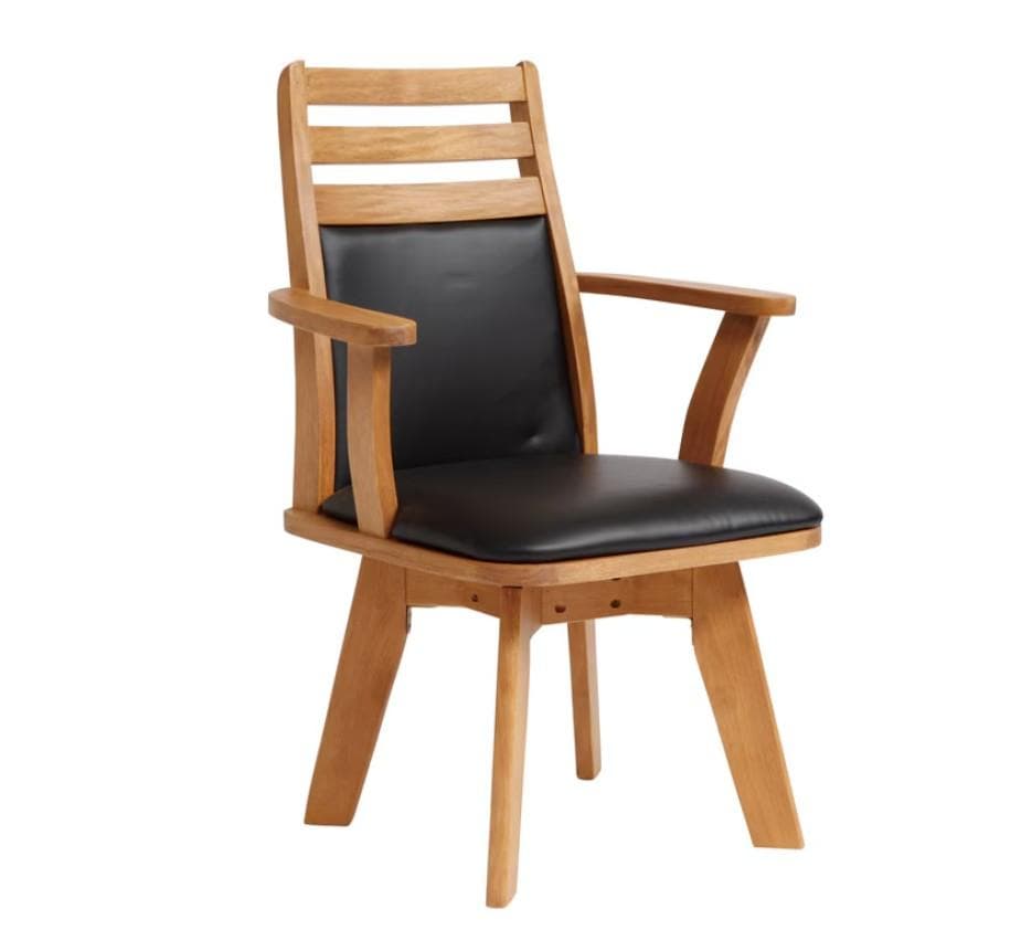 CD DC CB　1脚　ダイニングチェア　アームチェア肘付　ナチュラル＊ブラック