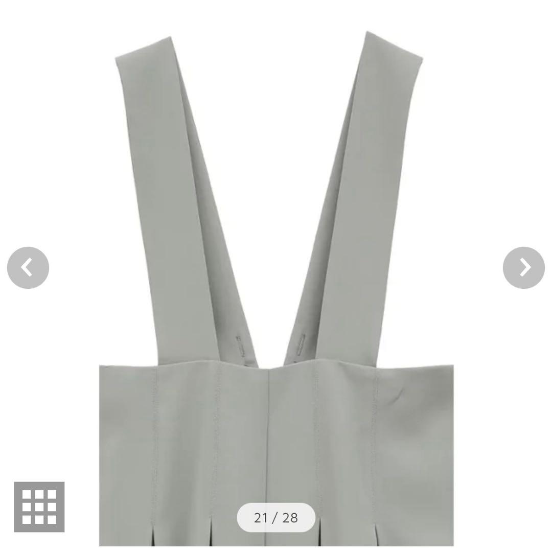 CLANE ハイウエストサスペンダーパンツ ブラック 2025SS