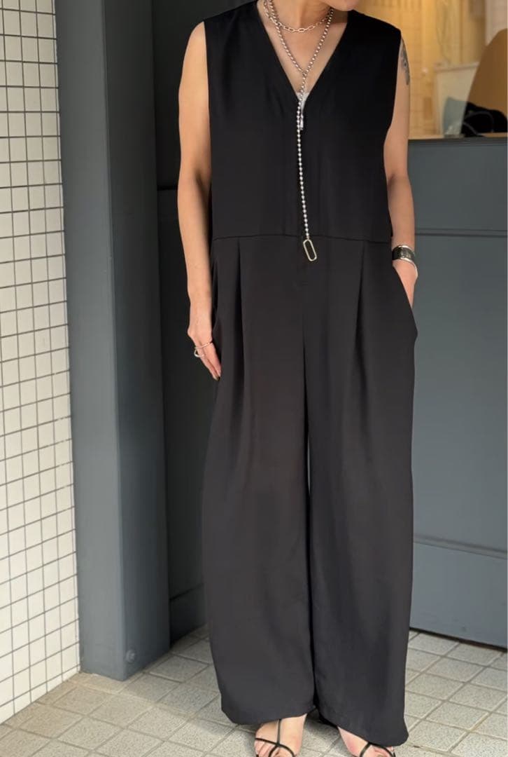 cyan×kusukusu バックチュールサロペット