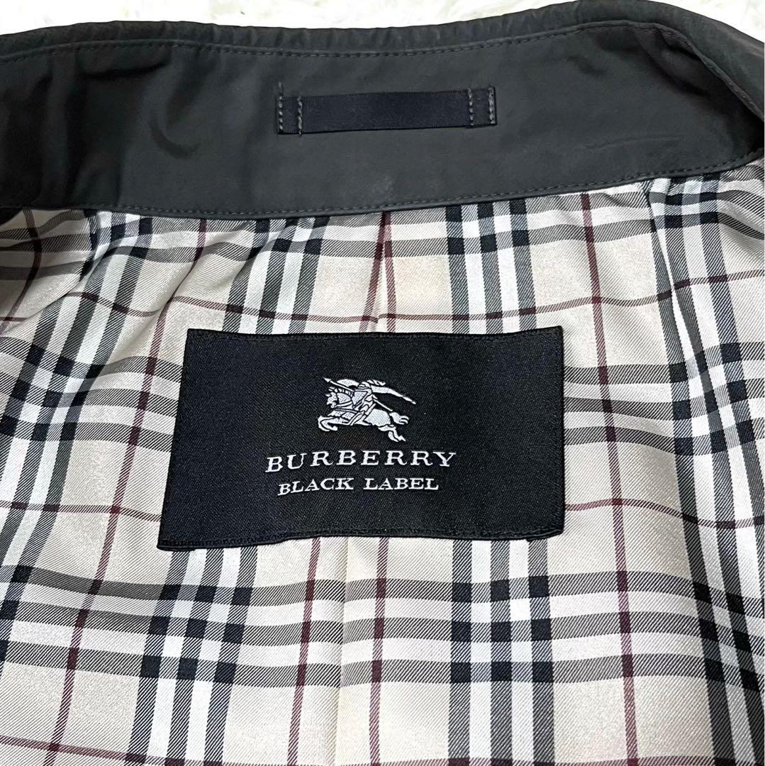 BURBERRY BLACK LABEL トレンチコート M ブラック ロング