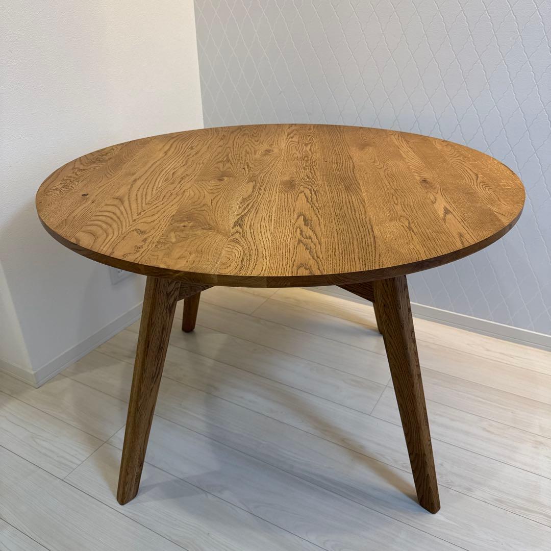 【unico】シート付ウニコ ADDAY(アディ)ダイニングテーブル Φ1100